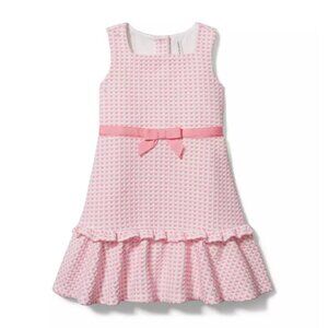 Janie and Jack Pink Check Ruffle Dress size 4